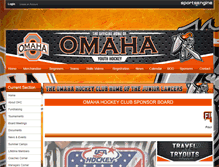 Tablet Screenshot of omahahockey.net